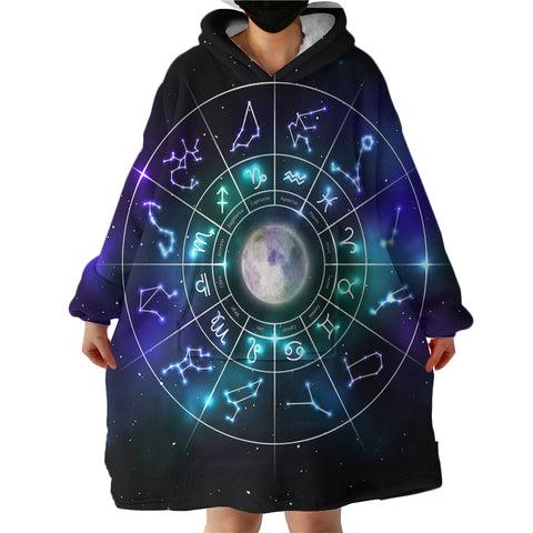 Image of Zodiac Signs SWLF1503 Hoodie Wearable Blanket