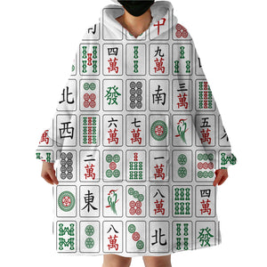 Mahjong SWLF1648 Hoodie Wearable Blanket