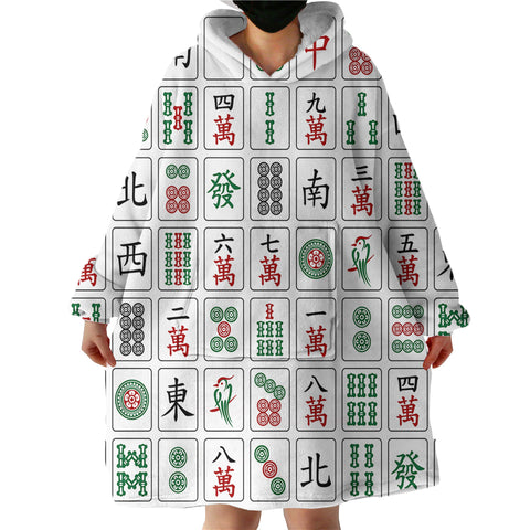 Image of Mahjong SWLF1648 Hoodie Wearable Blanket