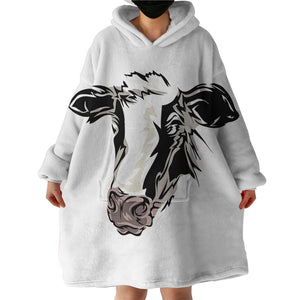 Milk Moo SWLF2495 Hoodie Wearable Blanket