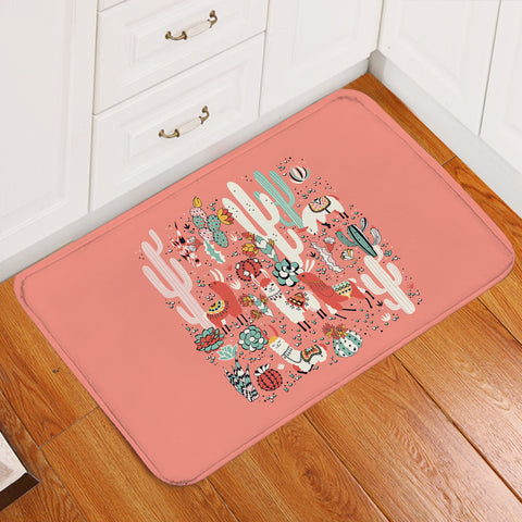 Image of Dessert Themed Pink Door Mat