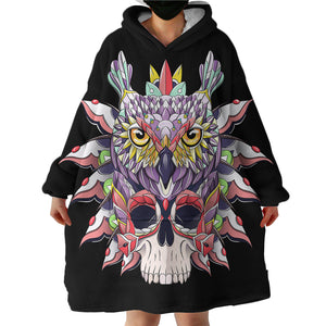 Owl & Skull SWLF0467 Hoodie Wearable Blanket