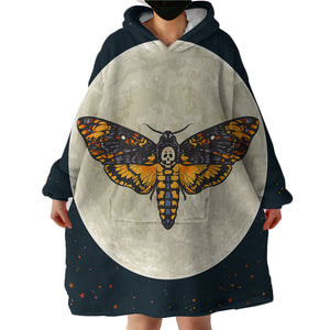 Luna Moth SWLF2703 Hoodie Wearable Blanket