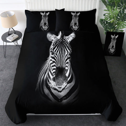 Image of Zebra Mugshot Bedding Set - Beddingify