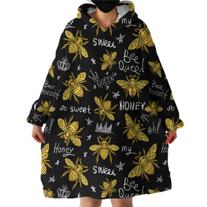 Bee Hierarchy SWLF0529 Hoodie Wearable Blanket