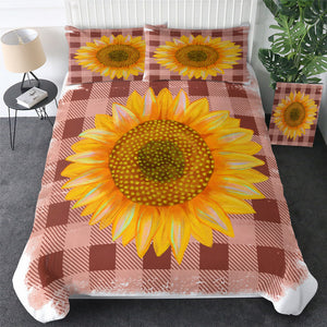 Sunflower On Tablecloth Bedding Set - Beddingify