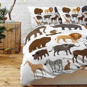 African Animal Collection Bedding Set - Beddingify