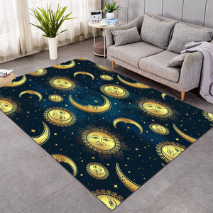 Moon & Sun Patterns Space SW0055 Rug