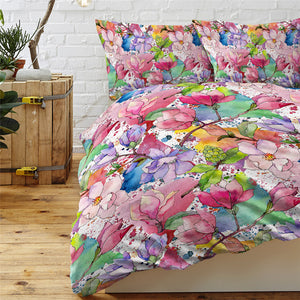 Colorful Flower Garden Bedding Set - Beddingify