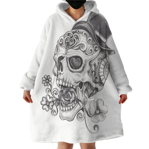 Image of Mr Skull SWLF0514 Hoodie Wearable Blanket