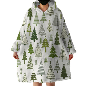 Pine Forest SWLF2336 Hoodie Wearable Blanket