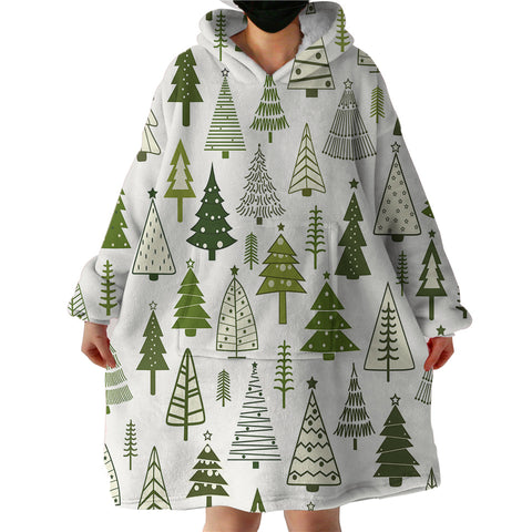 Image of Pine Forest SWLF2336 Hoodie Wearable Blanket