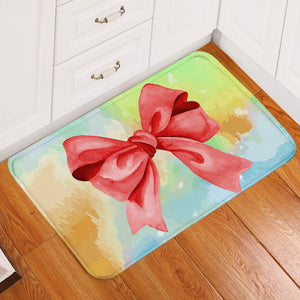 Red Bow Tie Door Mat