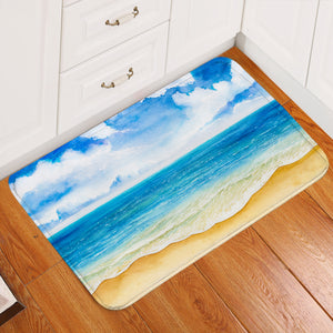 Calm Beach Painted Door Mat