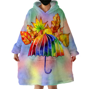 Autumn Leaves SWLF1511 Hoodie Wearable Blanket