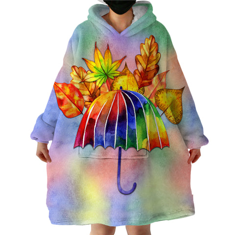 Image of Autumn Leaves SWLF1511 Hoodie Wearable Blanket