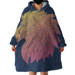 Lion SWLF3007 Hoodie Wearable Blanket