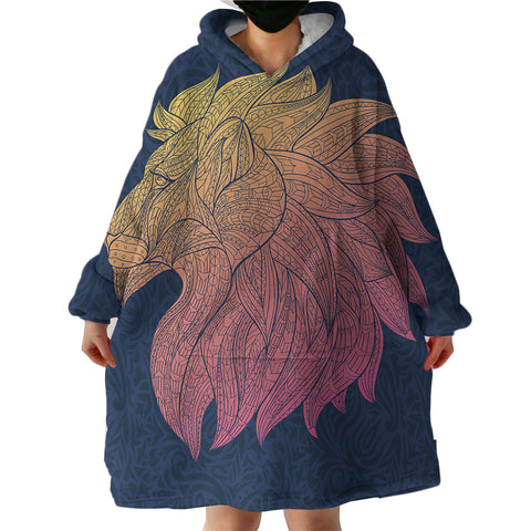 Image of Lion SWLF3007 Hoodie Wearable Blanket