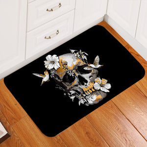 Humming Birds Skull Door Mat