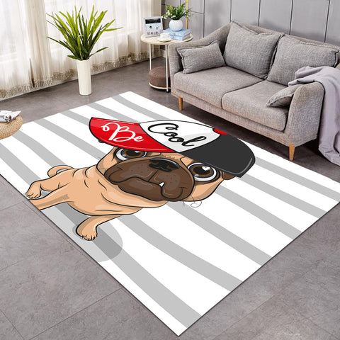 Image of Be Cool Pug SW0309 Rug