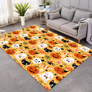 Cute Halloween Decoration Orange SW1369 Rug