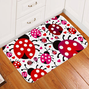 A Loveliness Of Ladybugs Door Mat