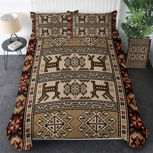 Aztec Designs Brown Bedding Set - Beddingify