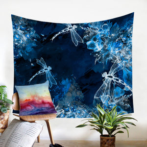 Negative Color Dragonflies SW0768 Tapestry