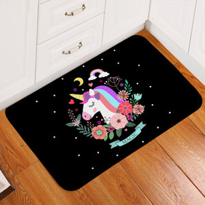 Magic Unicorn Starry Door Mat