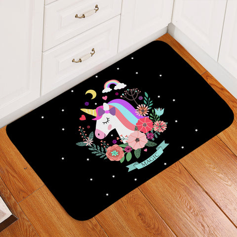 Image of Magic Unicorn Starry Door Mat