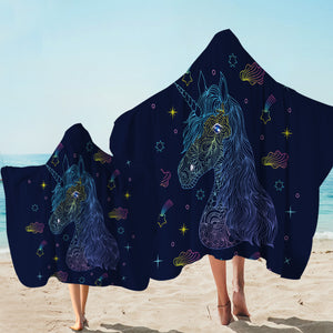 Comet Unicorn Hooded Towel