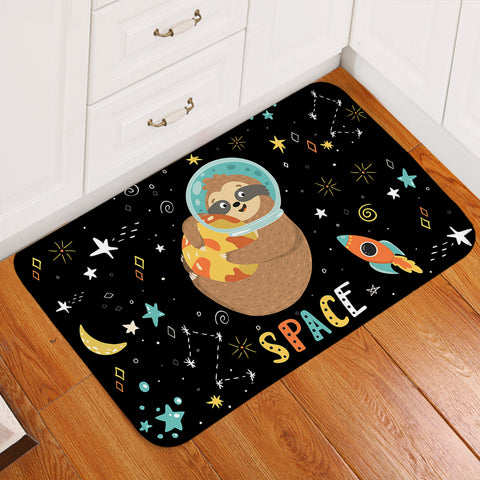 Image of Space Slothtronaut Galaxy Door Mat