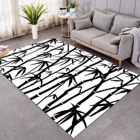 Image of Black Bamboo Forest SW1391 Rug