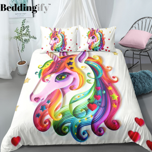 Colorful Unicorn Bedding Set - Beddingify