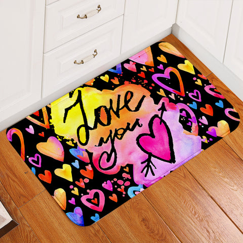 Image of I Love You Heart Door Mat