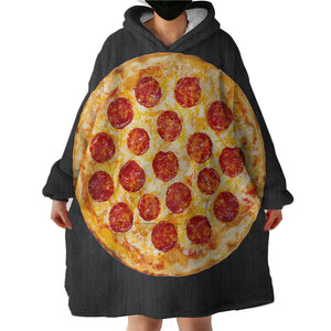 Pepperoni Pizza SWLF2179 Hoodie Wearable Blanket