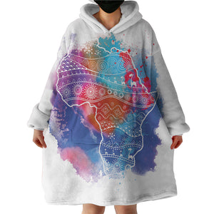 Africa SWLF2067 Hoodie Wearable Blanket