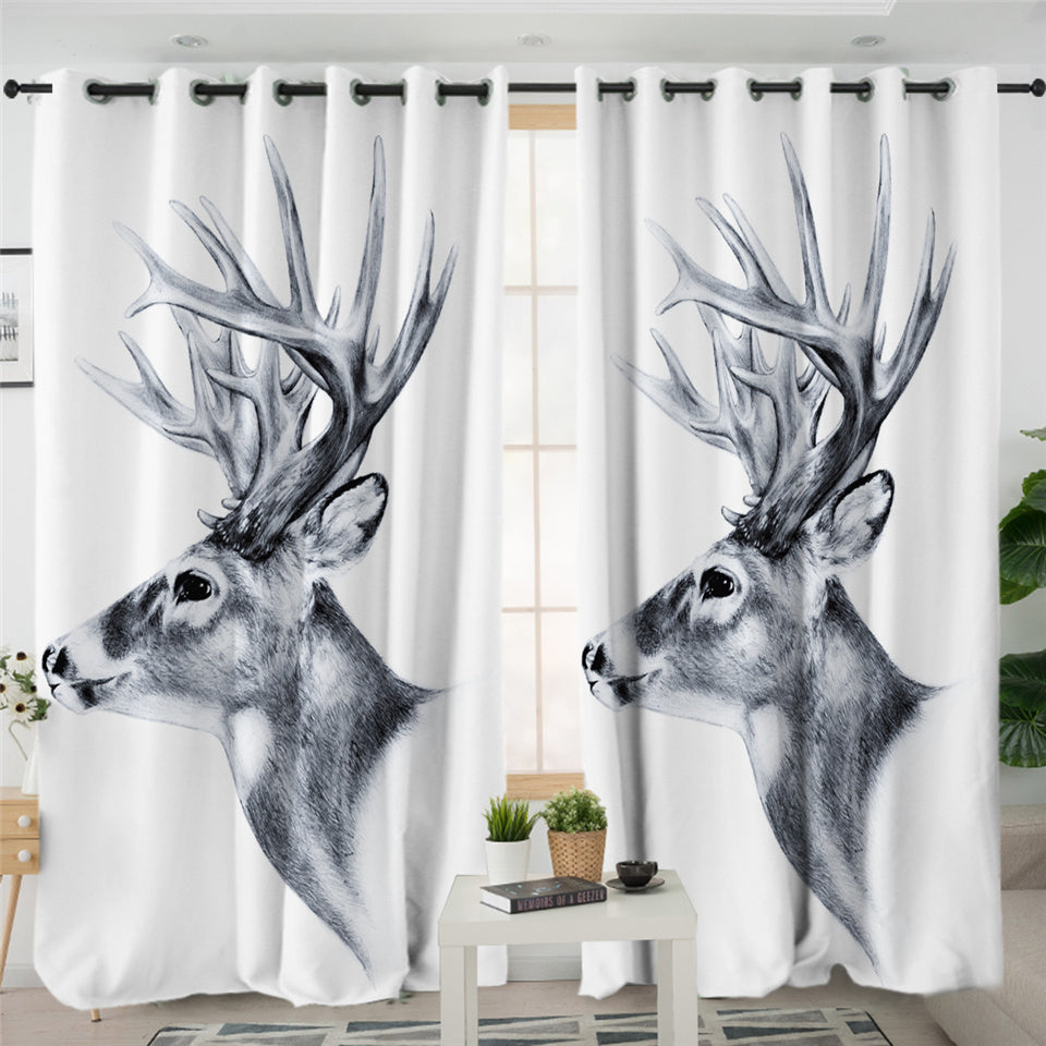 B&W Antelope 2 Panel Curtains