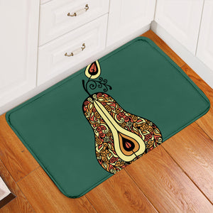 Patterned Pear Door Mat