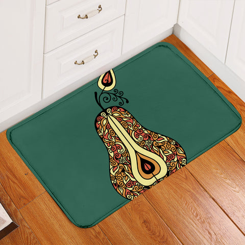 Image of Patterned Pear Door Mat