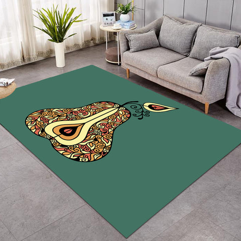 Image of Patterned Pear Avocado SW0744 Rug