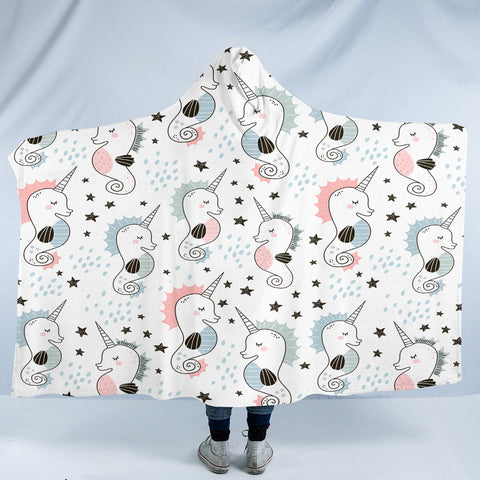 Image of Magical Seahorses SW2045 Hooded Blanket