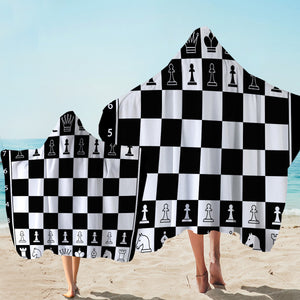 Chessboard Hooded Towel