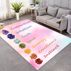 7 Chakras Pink SW0032 Rug