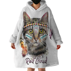 Red Cloud Kitty SWLF2789 Hoodie Wearable Blanket