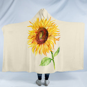 Painted Sunflower SW1098 Hooded Blanket