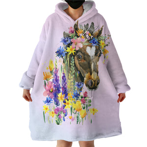 Ms Horse SWLF1301 Hoodie Wearable Blanket