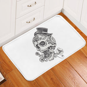 Gentleskull White Door Mat