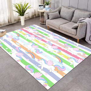 Cute Unicorns Stripe SW1566 Rug