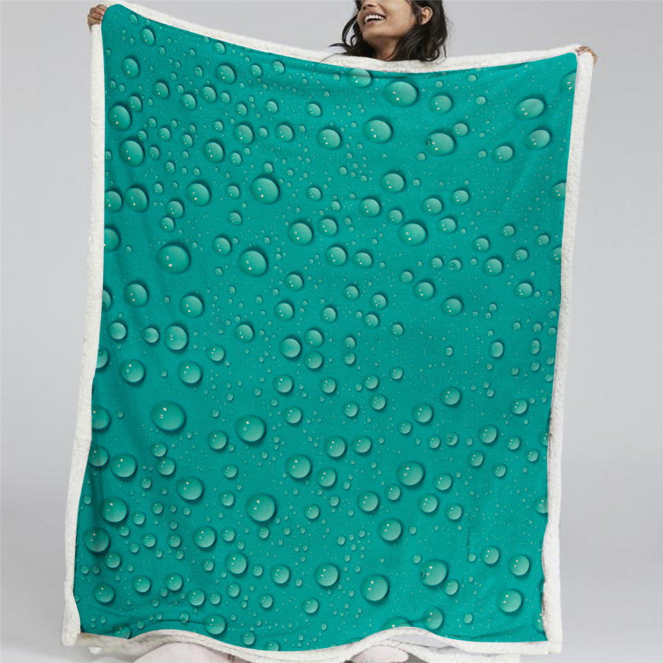 Drop Of Water Sherpa Fleece Blanket - Beddingify
